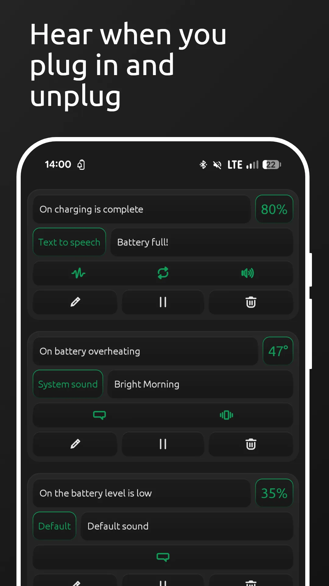 Battery Sound Screenshot 2